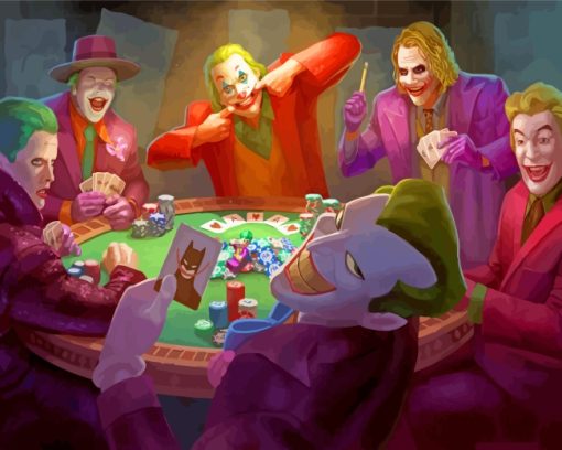 Joker Playing Poker paint by number