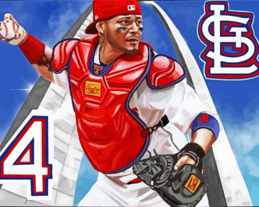 Yadier Molina Art paint by number