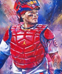 Yadier Molina Illustration paint by number