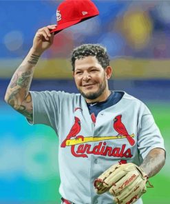 Yadier Molina Player paint by number