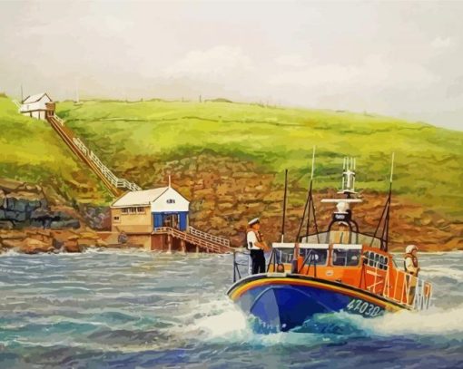 Rnli Lifeboats paint by numbers