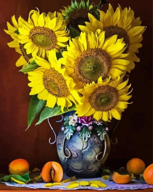 Aestthetic Sunflowers paint by numbers