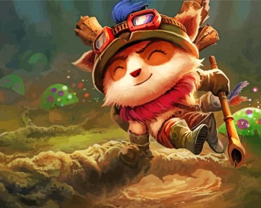 Cute Teemo paint by numbers