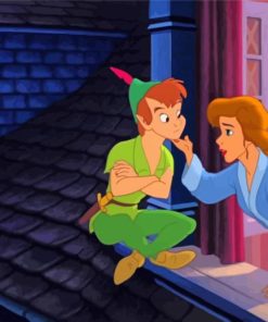 Peter Pan And Wendy Darling paint by numbers