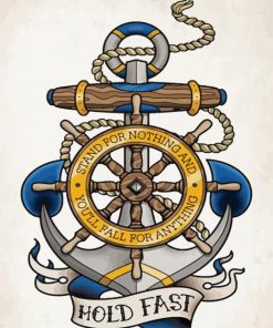 Aesthetic Ship Wheel paint by numbers