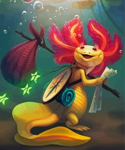 Axolotl Adventure paint by numbers