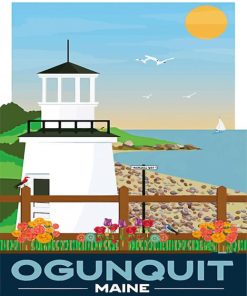 Marginal Way Maine Poster paint by numbers