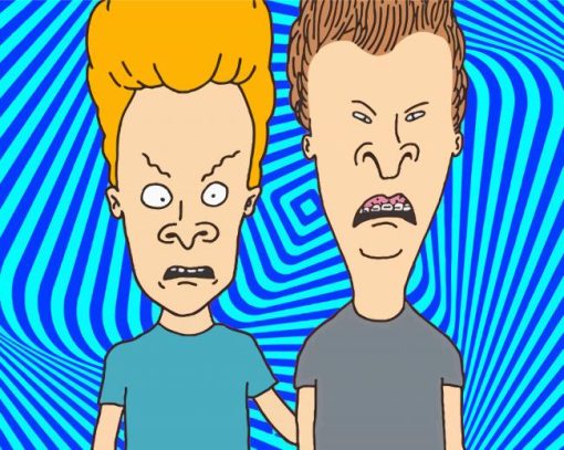 Beavis And Butthead Characters paint by numbers