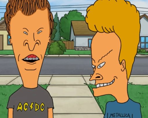 Beavis And Butthead Close Up paint by numbers