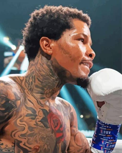 The Professional Boxer Gervonta Davis paint by numbers