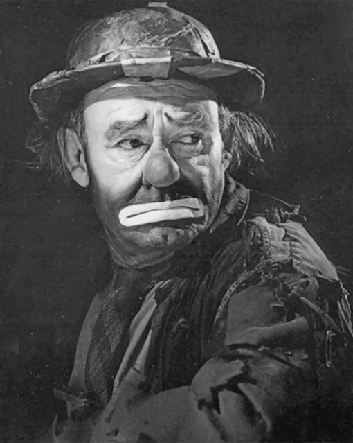 Emmett Kelly paint by numbers