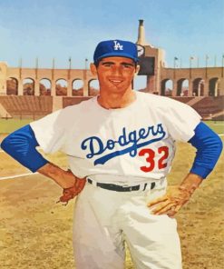 Vintage Sandy Koufax paint by numbers