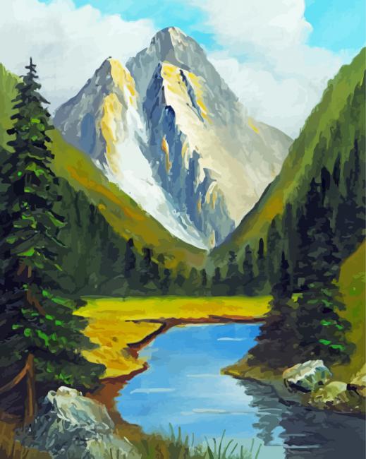 Germany Countryside Poster paint by numbers