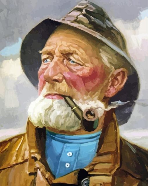 Old Sailor Man paint by numbers