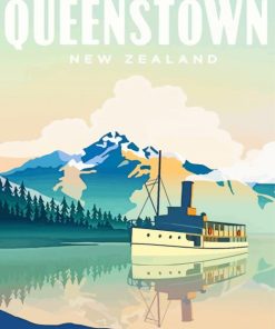 Queenstown NZ paint by numbers