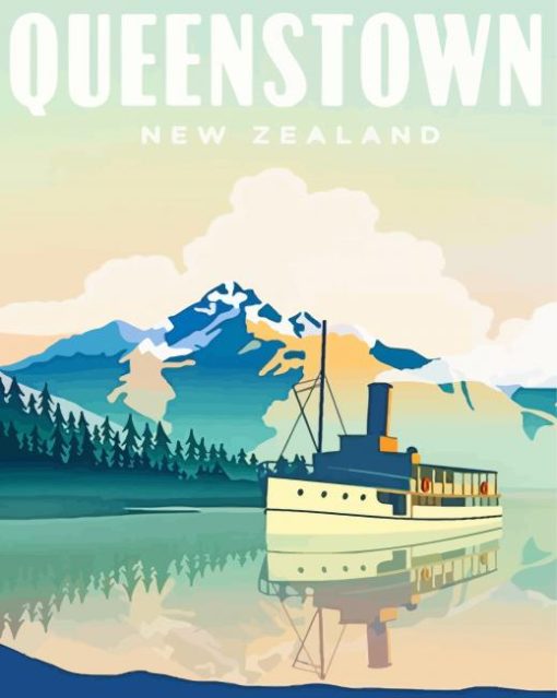 Queenstown NZ paint by numbers