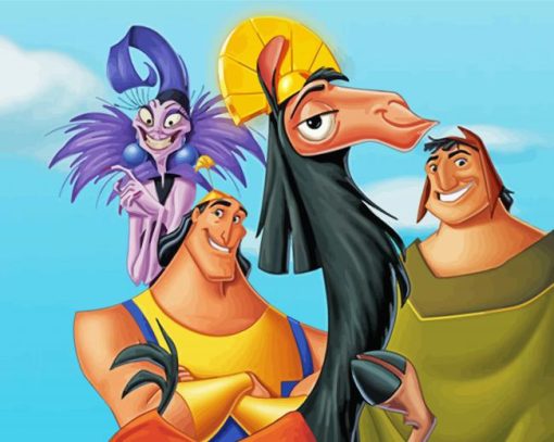 The Emperors New Groove paint by numbers