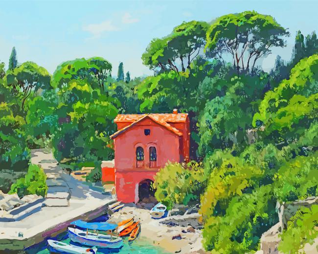Aesthetic Lokrum Island paint by numbers