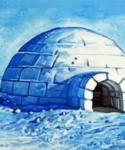 Aesthetic Igloo paint by numbers