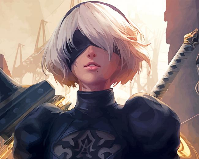 Nier Automata paint by numbers