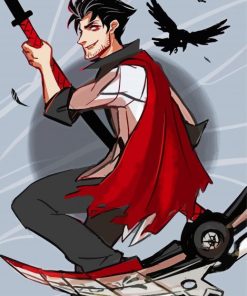 RWBY Anime Qrow Branwen paint by numbers