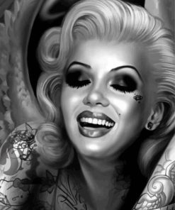 Tattooed Marilyn Monroe paint by numbers