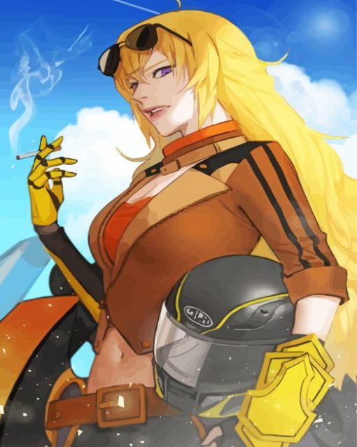 Yang Xiao Long RWBY Character paint by numbers