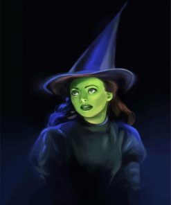 Elphaba The Wicked Witch paint by numbers