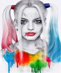 Crazy Harley Quinn paint by numbers