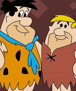 Fred Flintstone And Barney Rubble Paint By Numbers