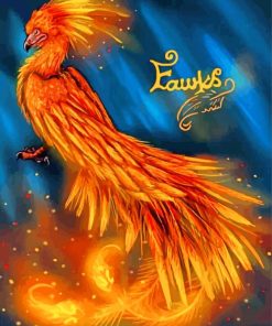 Fantasy Fawkes paint by numbers