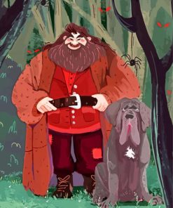 Hagrid And His Dog paint by numbers