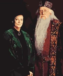 Minerva And Dumbledore paint by numbers