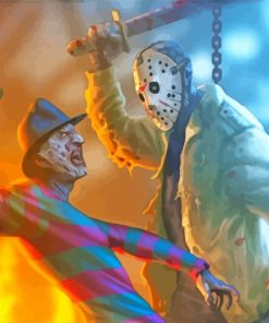 Jason And Freddy Paint By Numbers