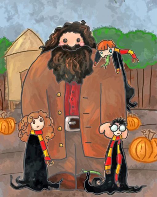 Rubeus Hagrid And Harry Potter Paint By Numbers