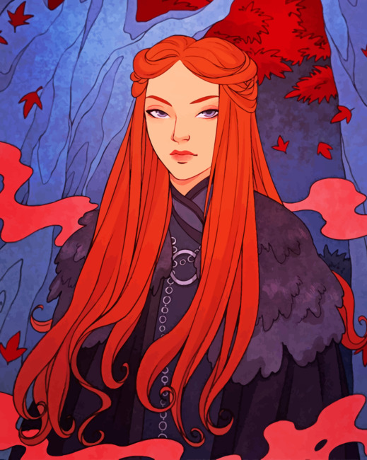 Sansa Stark Anime Paint By Numbers