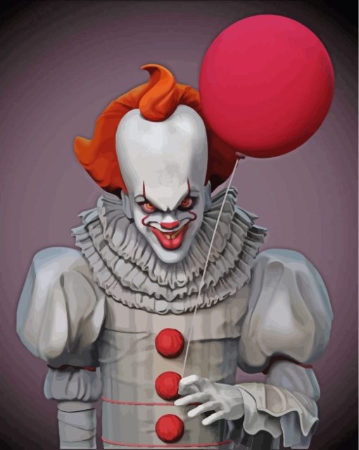 Aesthetic Pennywise paint by numbers