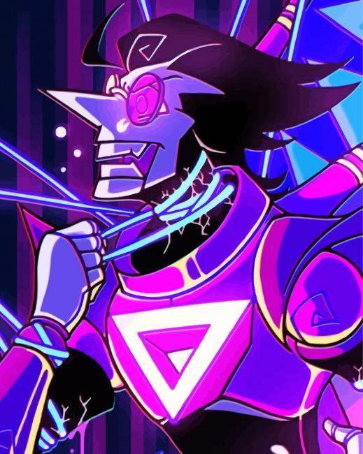 Cool Spamton paint by numbers