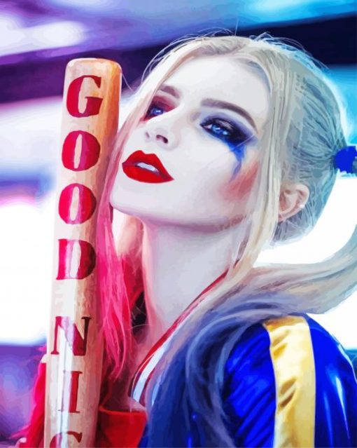 Suicide Squad Harley Quinn paint by numbers