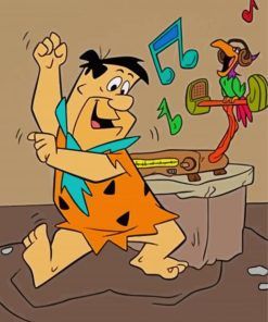 Fred Flintstone Paint By Numbers