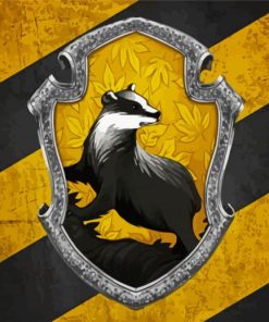 Hufflepuff Logo paint by numbers