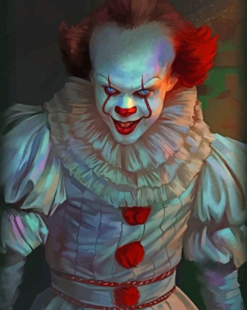 Pennywise Clown paint by numbers