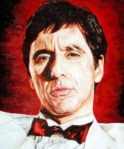 Tony Montana Illustration paint by numbers