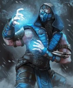 Warrior Sub Zero paint by numbers