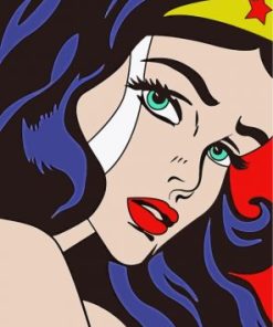 Wonder Woman Pop Art Paint By Numbers