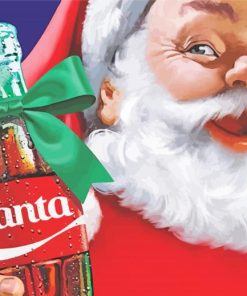 Coca Cola Santa paint by numbers