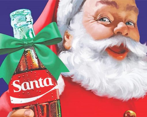 Coca Cola Santa paint by numbers