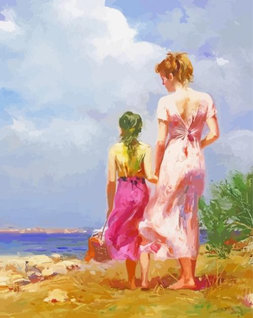 Hand in Hand by Pino Daeni paint by numbers