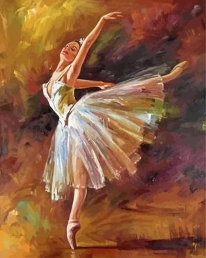 Beautiful Degas Ballet Dancer paint by numbers