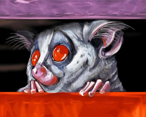 Cute Galago paint by numbers